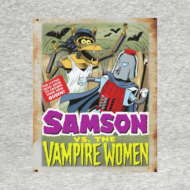 Mystery Science Rusty Barn Sign 3000 - Sampson vs Vampire Women by Starbase79